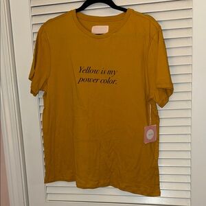 Ban.do “Yellow is my power color” Tee - NWT Size XL